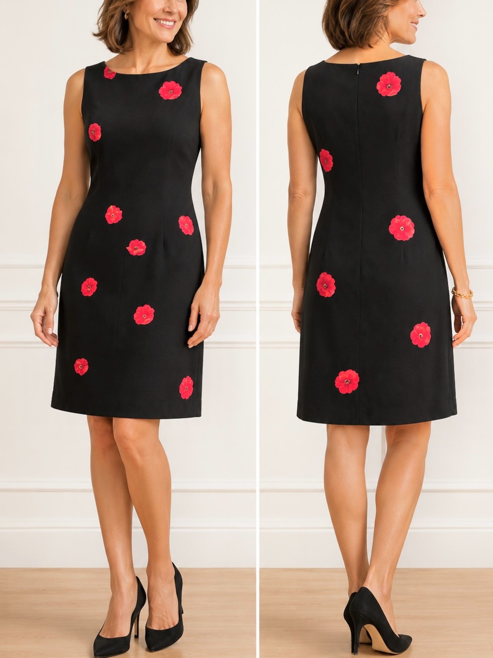 Talbots 💯 % Silk Sheath Dress 4P